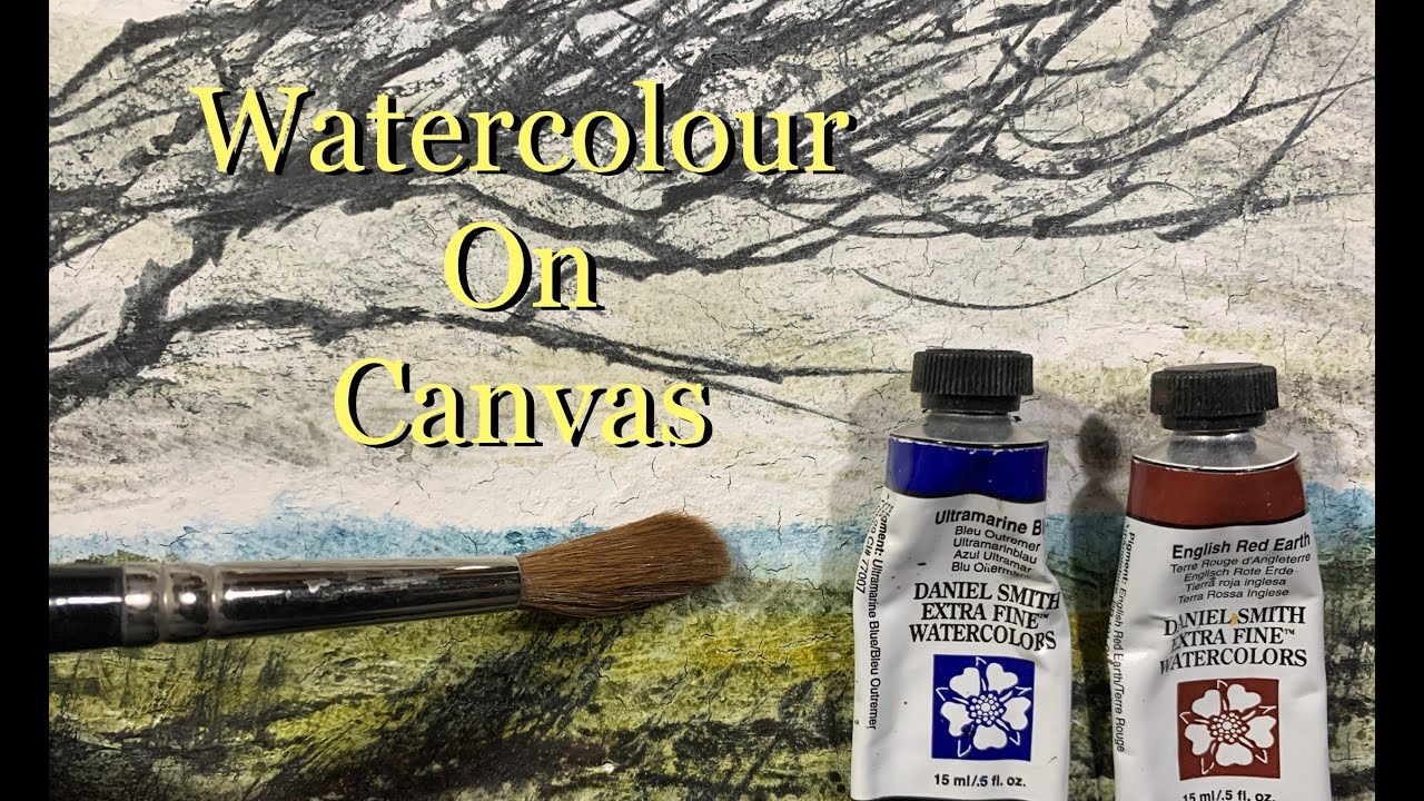 Painting Watercolour On Canvas