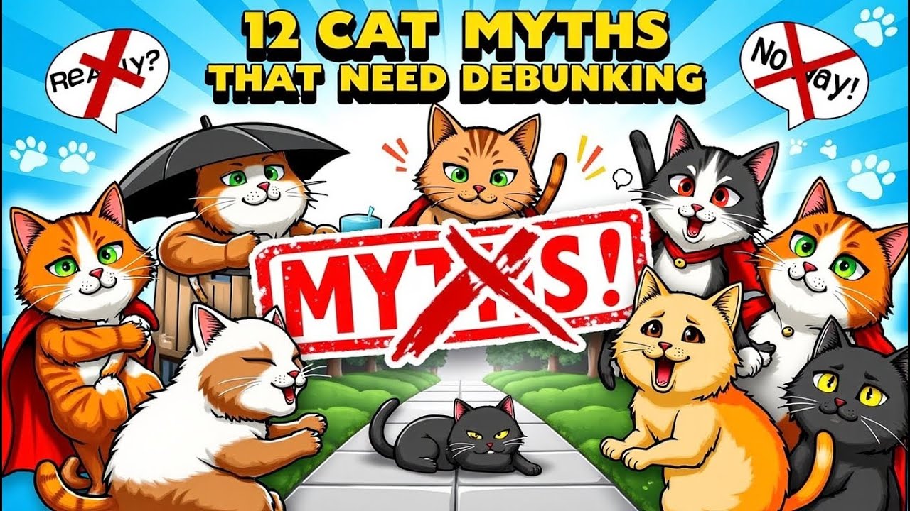🐾 Twelve Cat Myths That Need Debunking! 🐾