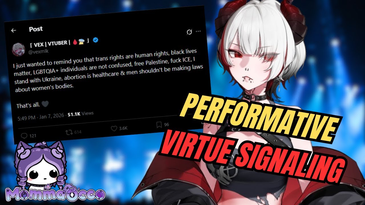This VTtuber is a huge Performative Activist (VexMilk) [Drama/React]