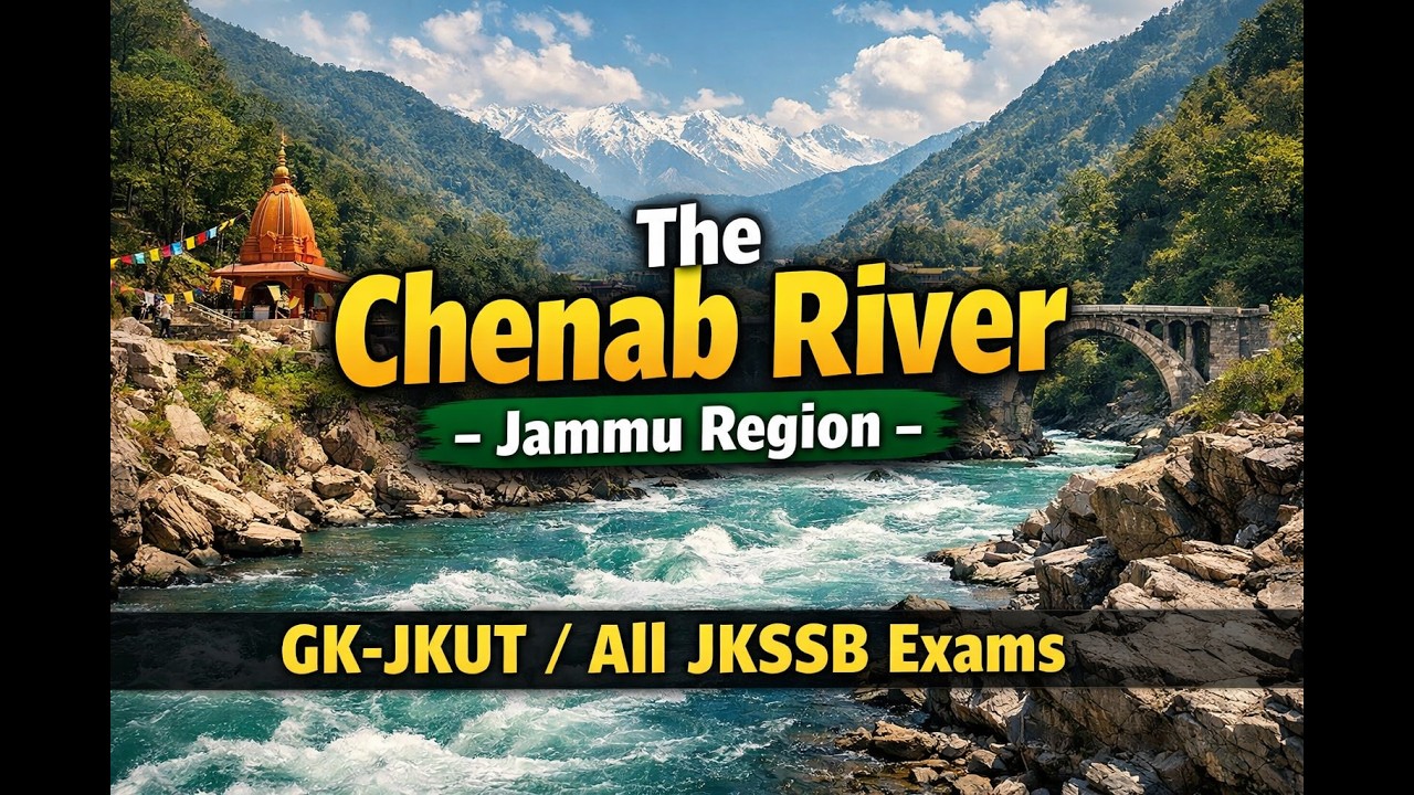 The Chenab River (Jammu Region) @For all Jkssb Exams 