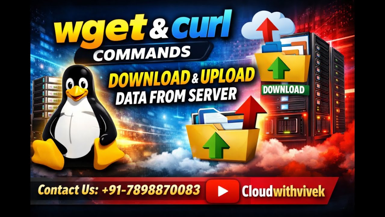 Lecture 41 how to use wget and curl command to download and upload data from server