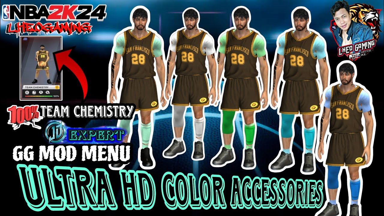 ULTRA HIGH COLOR ACCESSORIES | 100%TEAM CHEMISTRY in MOD MENU EDITION BY JD EXPERT NBA2K24