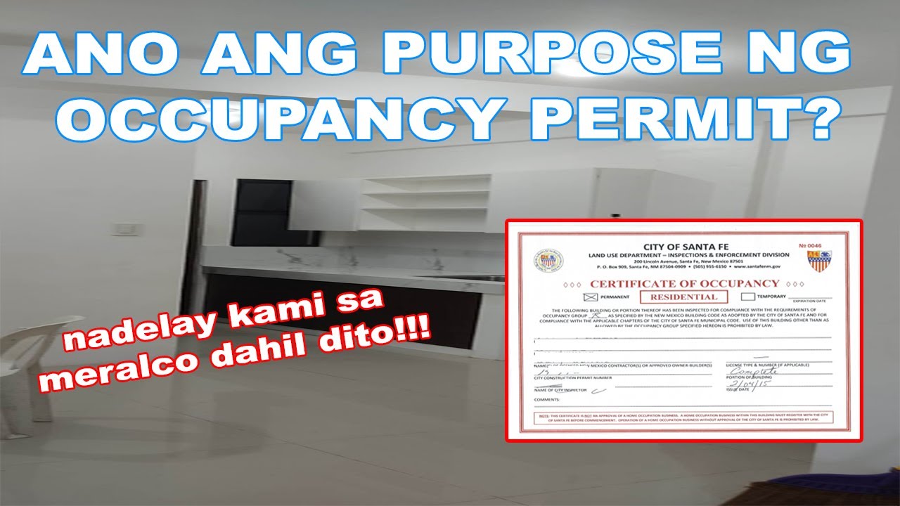 Ano ang occupancy permit? last permit na kakailangan mo sa pagpapatayo ng bahay