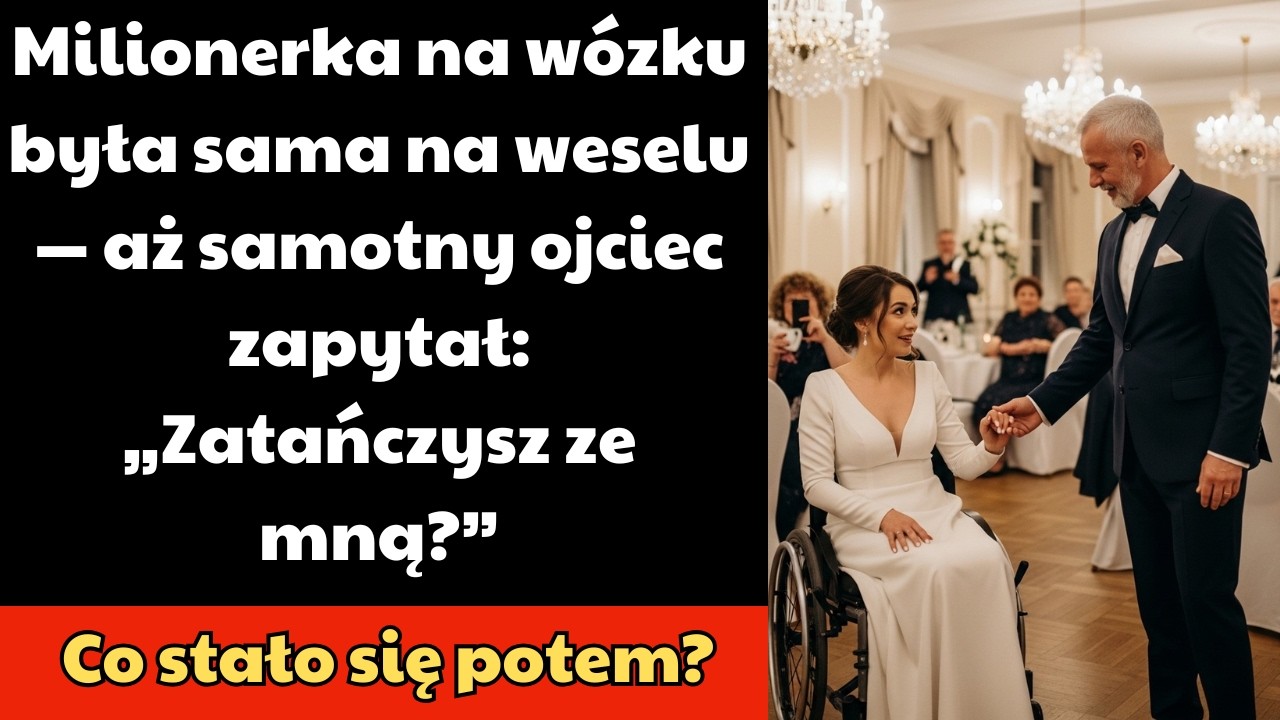 Milionerka na wózku była sama na weselu — aż samotny ojciec zapytał: „Zatańczysz ze mną?”