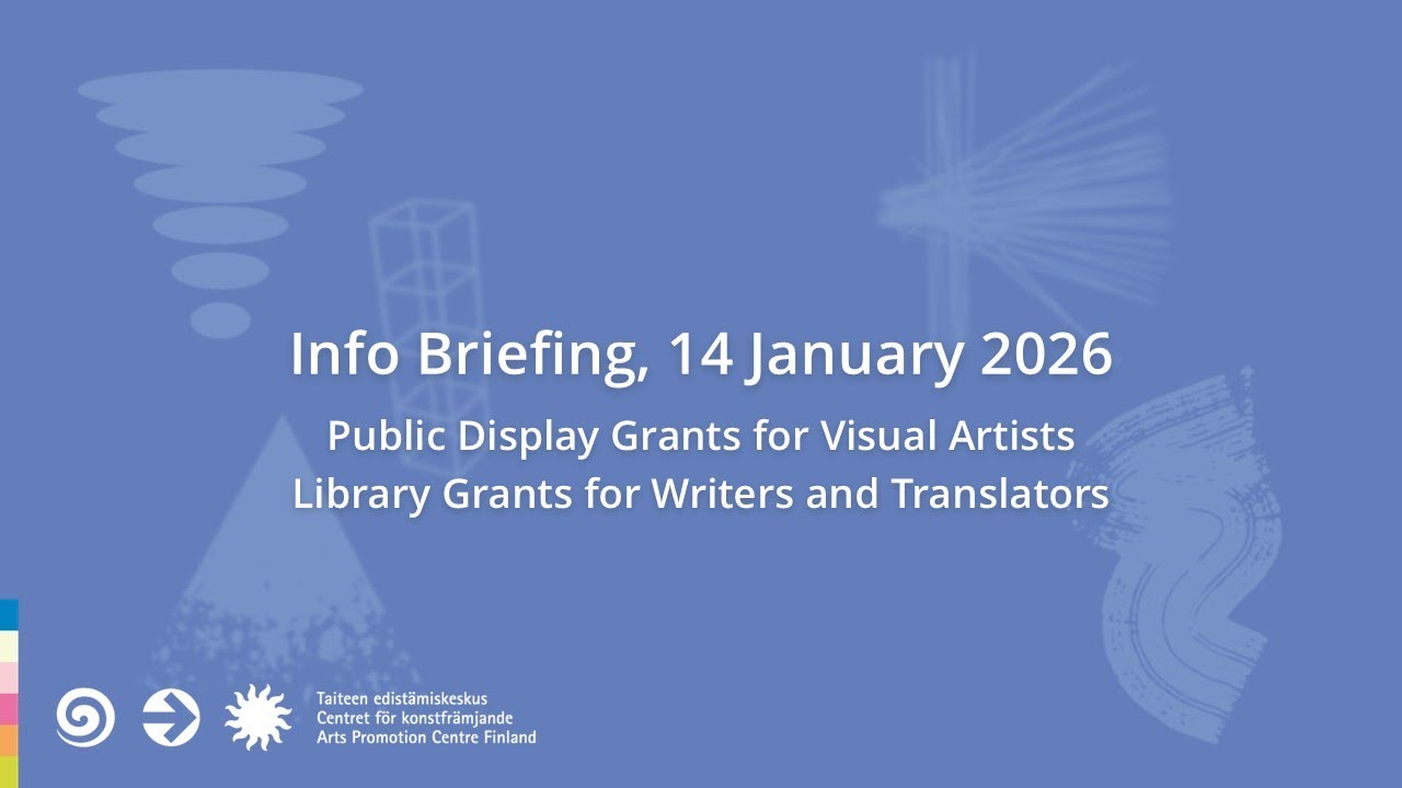 Grant info: Public Display Grants & Library Grants 14.1.2026