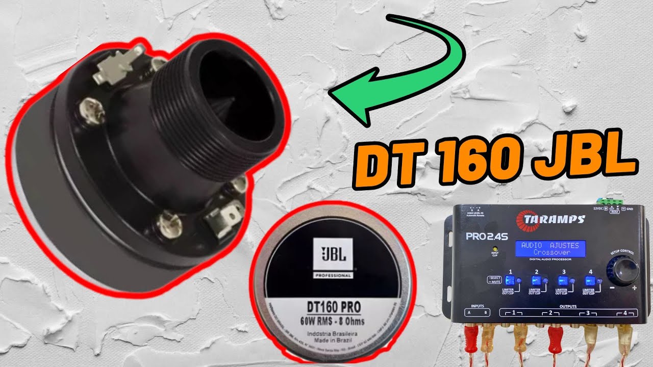 Driver Jbl Dt160 Pro 60w Rms 8 Ohms - QUAL CORTE DE FREQUENCIA TOP #somautomotivo