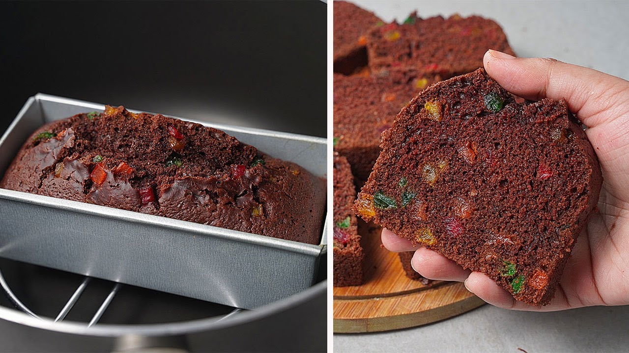 Chocolate Tutti Frutti Cake Recipe | Eggless Chocolate Cake Recipe Without Oven | Yummy