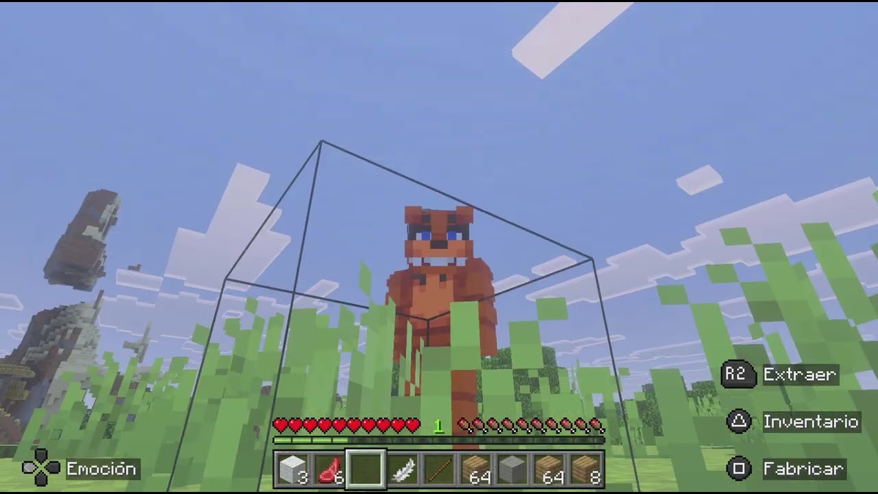 Jugando Minecraft