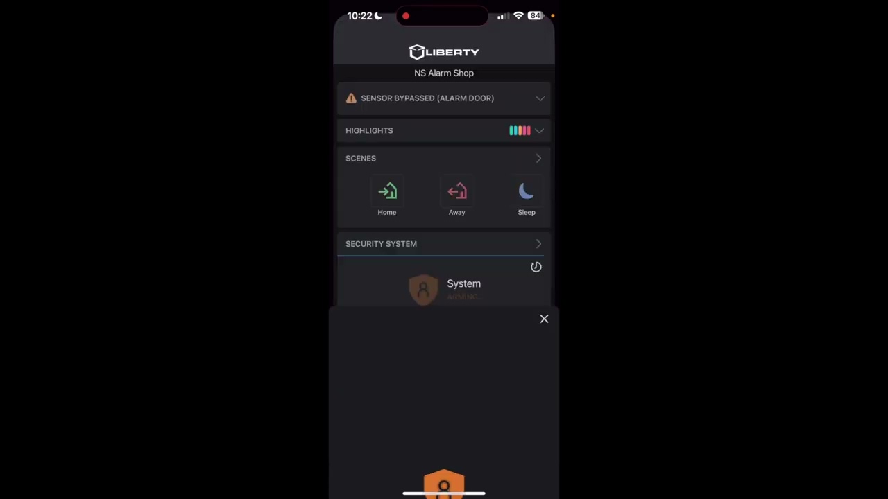 How to Bypass Sensors on Liberty Live (Alarm.com) App