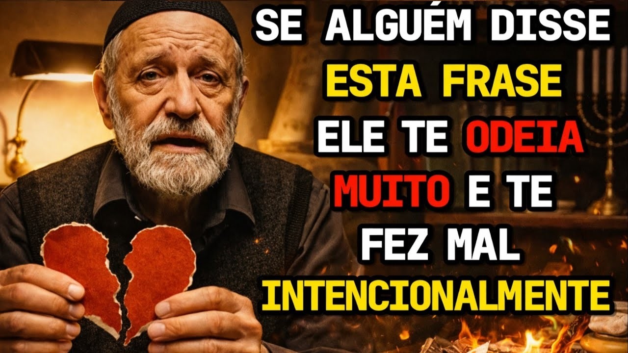 Se Alguém Diz ESTA Frase — Ele Te ODIA Muito e Te Fez Mal INTENCIONALMENTE | SABEDORIA JUDAICA