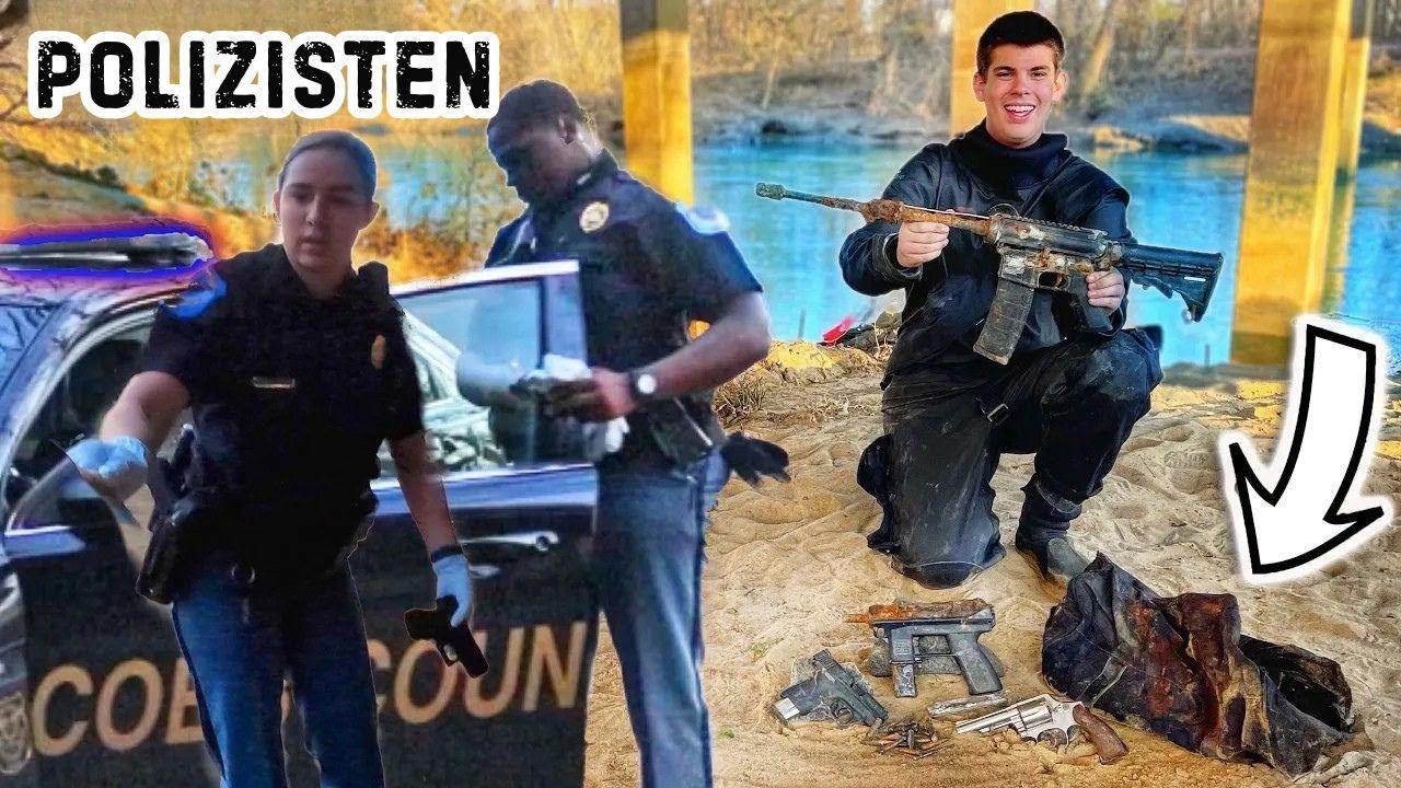 Beim Tauchen Waffen und voll beladenes Gewehr gefunden – Polizei musste kommen!