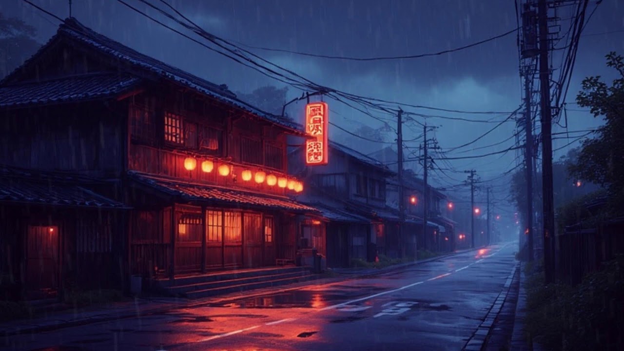🌸 Rainy Tokyo Chill Beats 🎵 | Relaxing Lofi Ambience for Study 🌙