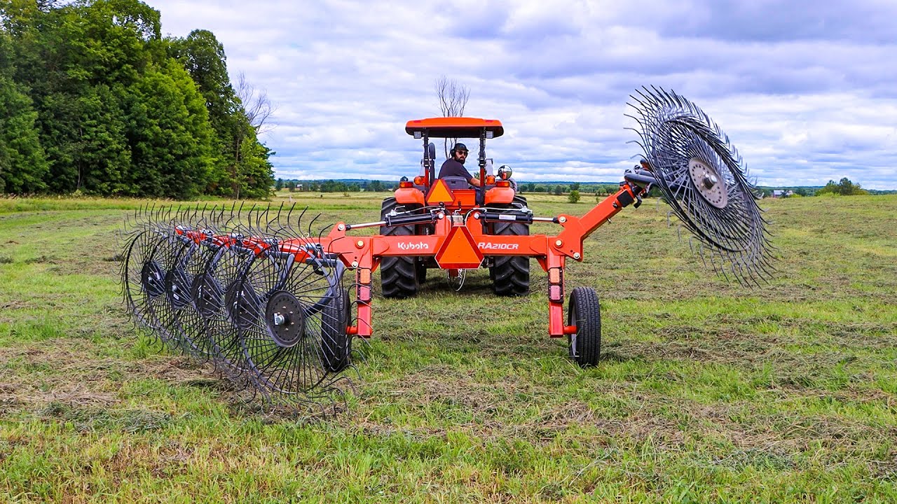 Kubota Wheel Rake - 8/10/12 (RA210CR) Demonstration/Overview