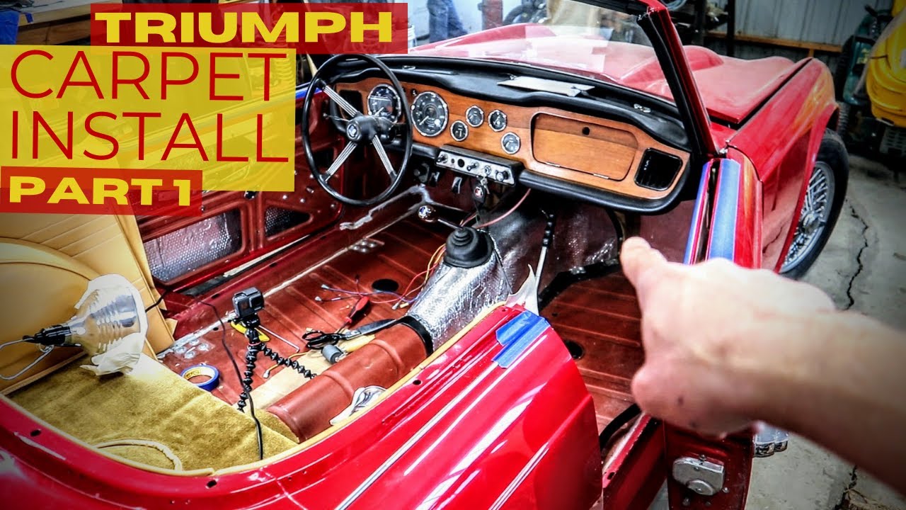 Interior Carpet Install on Triumph TR4 - Part 1: Rear Deck and the LEAST IMPORTANT PIECE