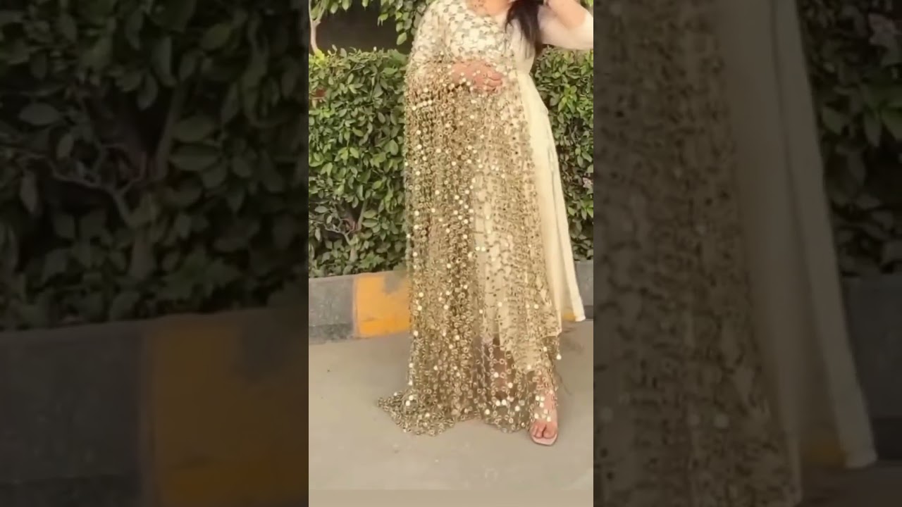 Viral Dupatta Designs/ Mirror work Dupatta Designs/ Designer posheeda Sheesh Dupatta 