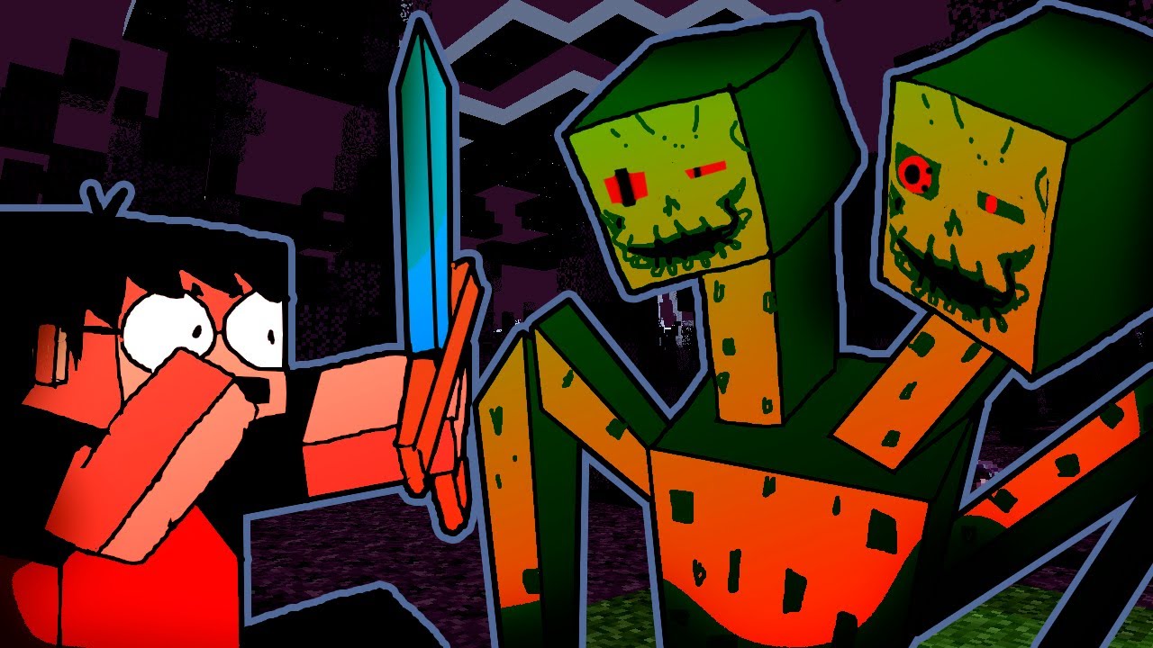 minecraft s&oacute; que os modelos 3d foram amaldi&ccedil;oados