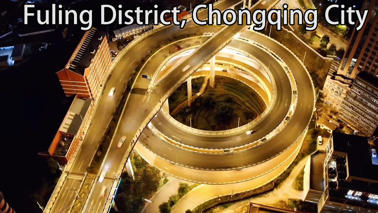 Aerial China:Fuling District, Chongqing City重慶市涪陵區