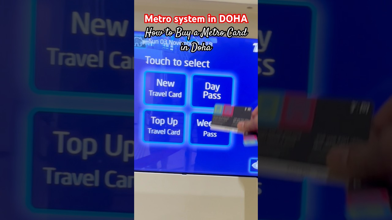 🇶🇦 How to Buy a Metro Card in Doha #shortsvideo #shortfeed #metro #dohametro #viralclips #shorts