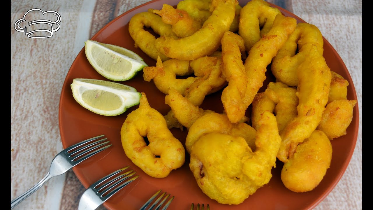Calamares fritos MUY CRUJIENTES CON MASA ORLY - como hacer calamares fritos muy crujientes