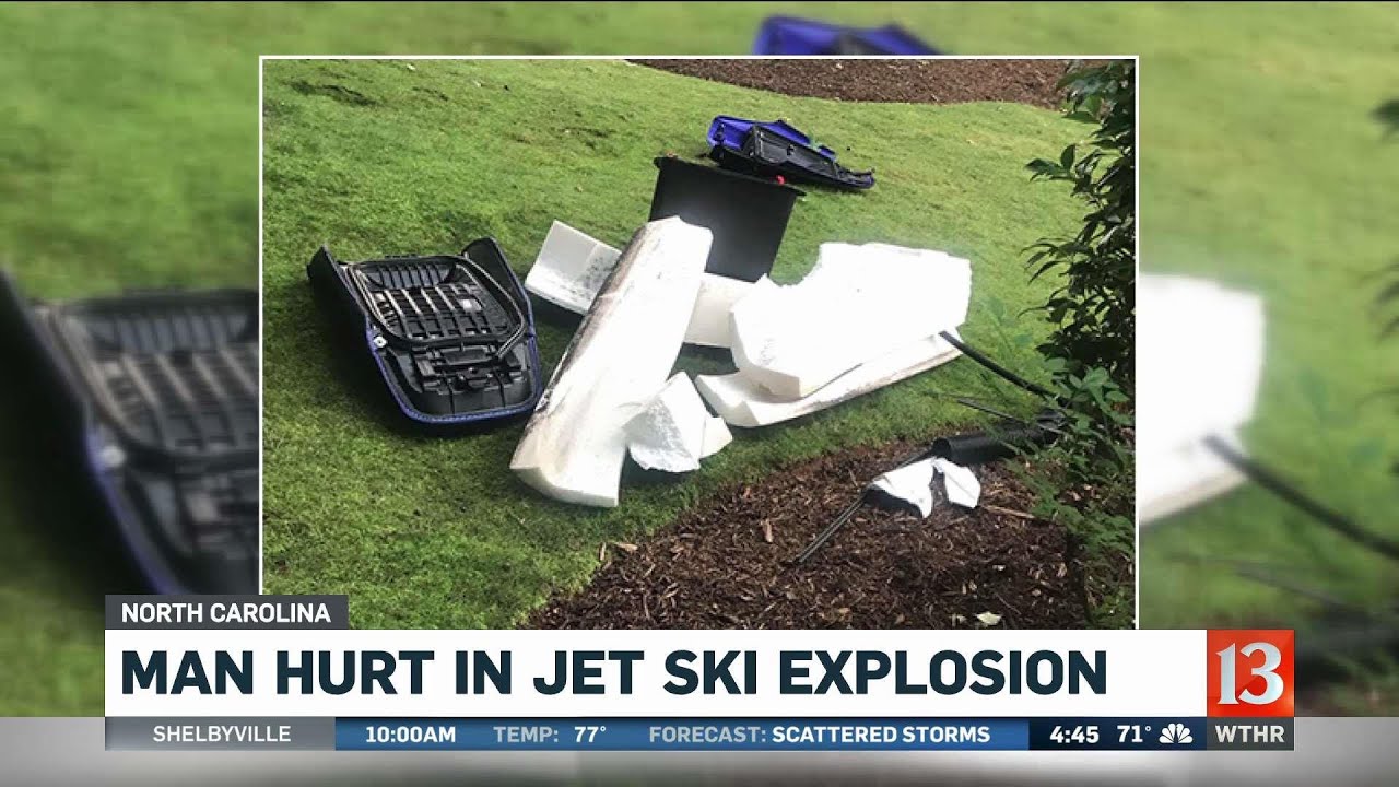 Man hurt in jet ski explosion