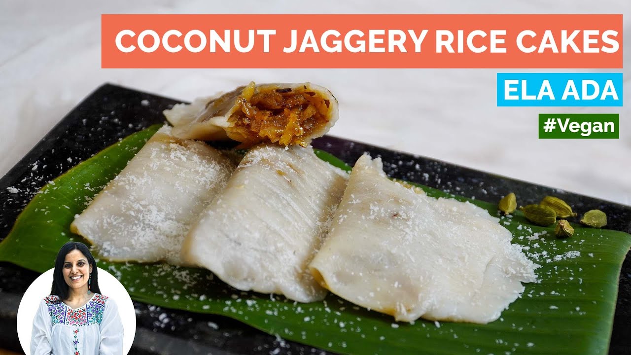 Coconut jaggery rice cakes | Ela ada