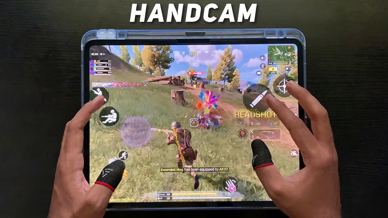 iPad Pro M5 🔥 Интенсивный геймплей 120 FPS с HANDCAM в COD Mobile Battle Royale