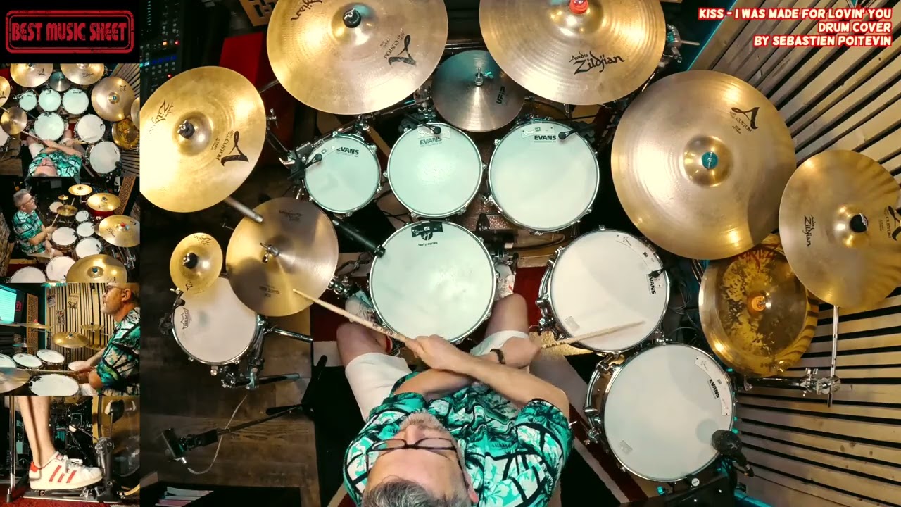 Kiss I Was Made for Lovin You DRUM COVER | Drum Sheet Music I Was Made for Lovin You