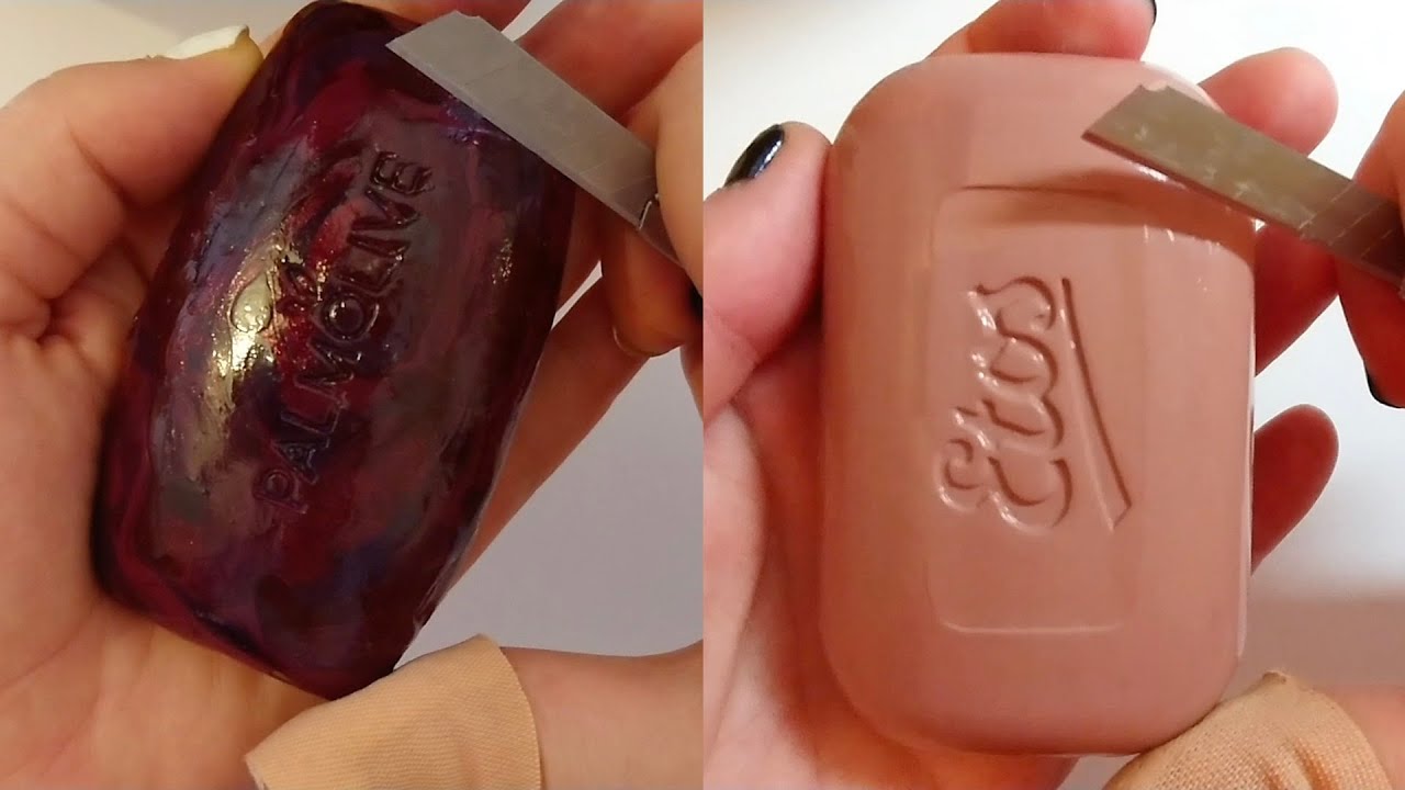 Soap Carving ASMR Relaxing Sounds no talking Satisfying ASMR Video