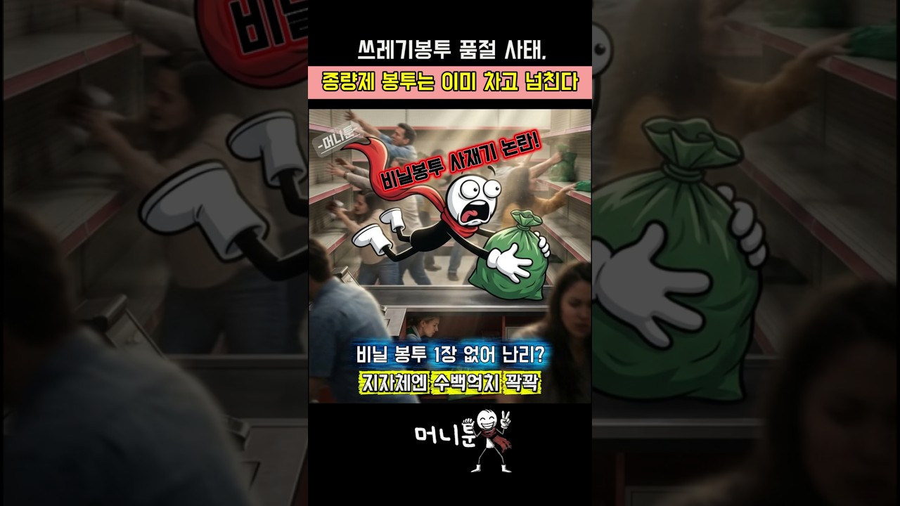 쓰레기봉투 품절 대란 알고 보니 전국구 사기극이었던 이유 #쓰레기봉투 #종량제봉투 #사재기대란