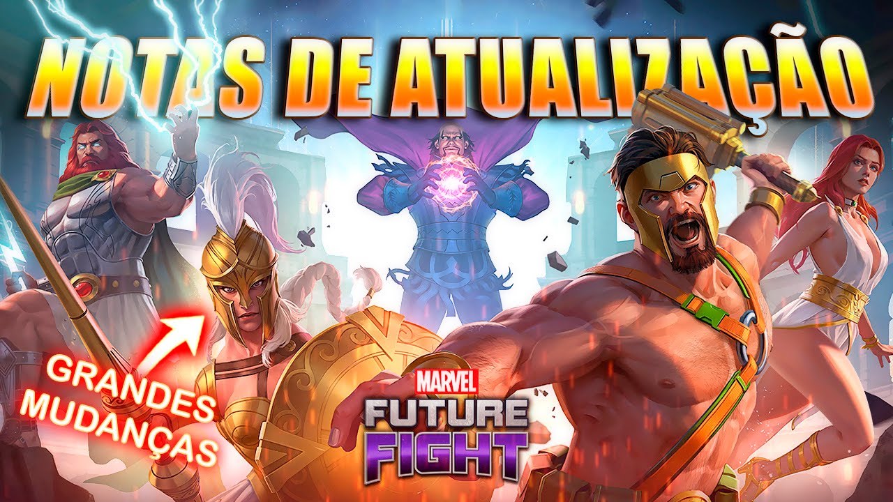 A MAIOR ATUALIZAÇÃO DO ANO? DEUSES GREGOS MUITO OP! #MARVELfuturefight
