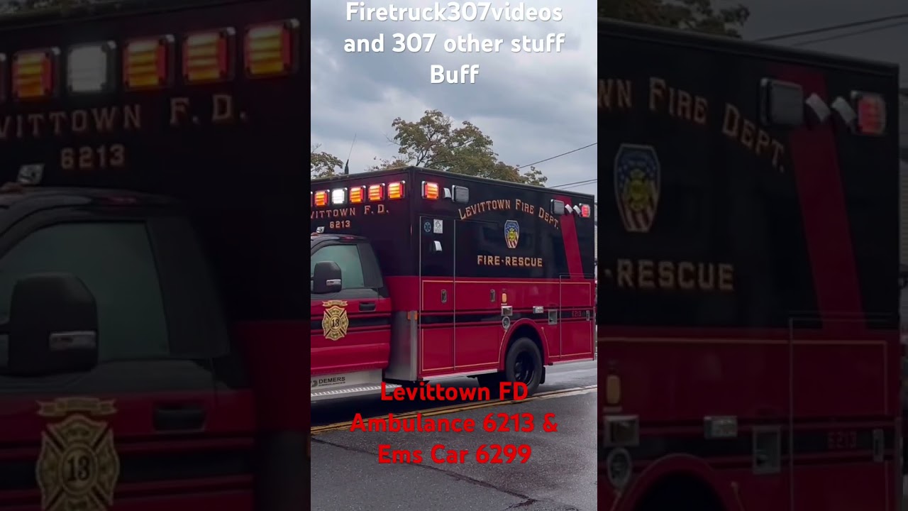 Levittown Fire Department Ambulance 6213 & Ems Car 6299 in the 6th Battalion Parade 2025