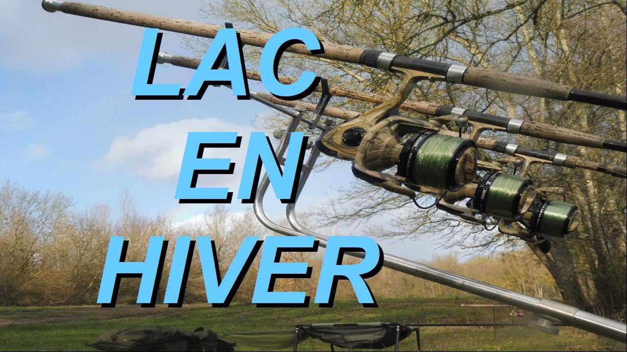 LAC EN HIVER Pêche à la carpe  Amorcage, montage