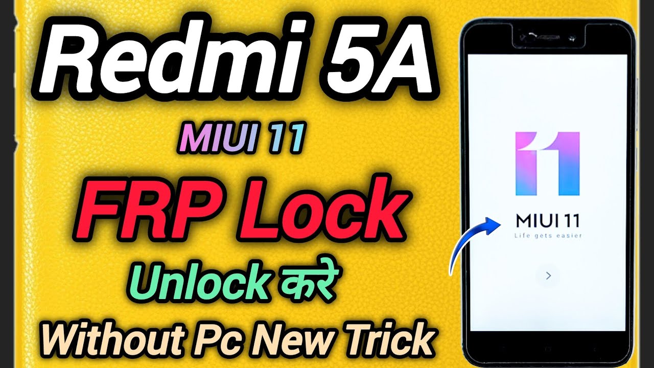 Mi Redmi 5A || FRP Bypass || Android 8.1.0 || MIUI 11 || Without Pc || New Security Trick 2024.