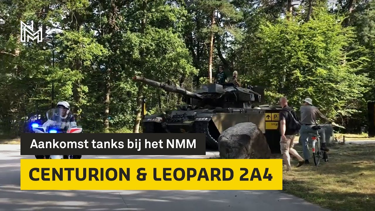 Aankomst Centurion en Leopard 2A4 - Nationaal Militair Museum