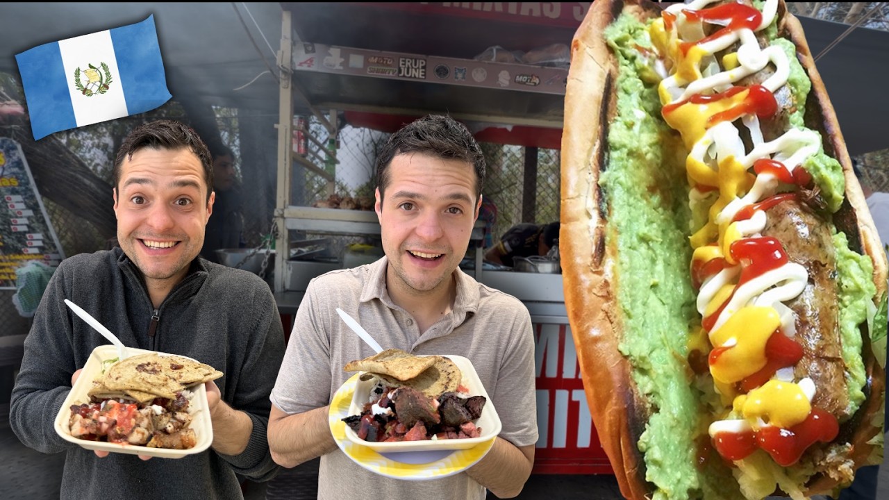 COMIDA CALLEJERA EN GUATEMALA 🇬🇹 | Shucos, chicharrones y granizadas (&iquest;salados?)
