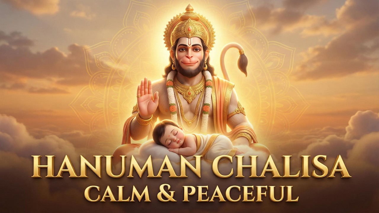 Powerful Hanuman Chalisa l Removes Fear & Protects Baby | Calm Sleep Mantra for little one's