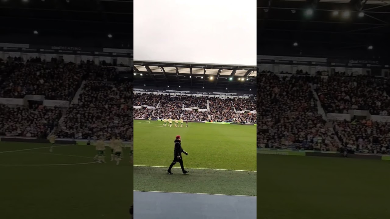 🦅🔵 #WestBrom Fans singing the #liquidator at the #Hawthorns #wba #westbromwichalbion #football #en