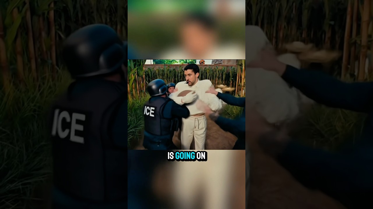 Bad Bunny gets TAKEN AWAY during Super Bowl Halftime Show 😳