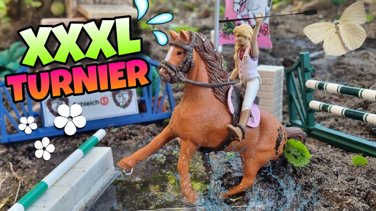 XXL TURNIER 🌸✨️STURZ?😱😭|| Schleich Pferde Video🐴