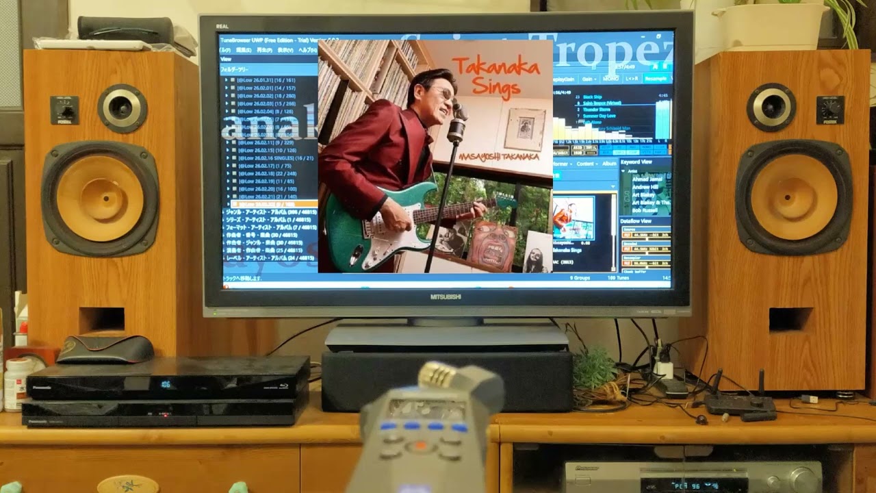 自作スピーカー Takanaka Masayoshi - Saint Tropez Virtual （FOSTEX 自作エンクロージャーの音です）2SP (26.02.22録音)
