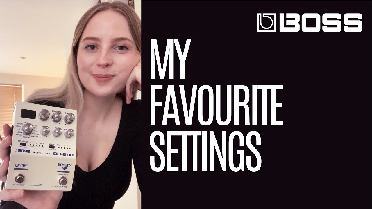 Delay Settings I Use // BOSS DD-200 // Sofie Veie
