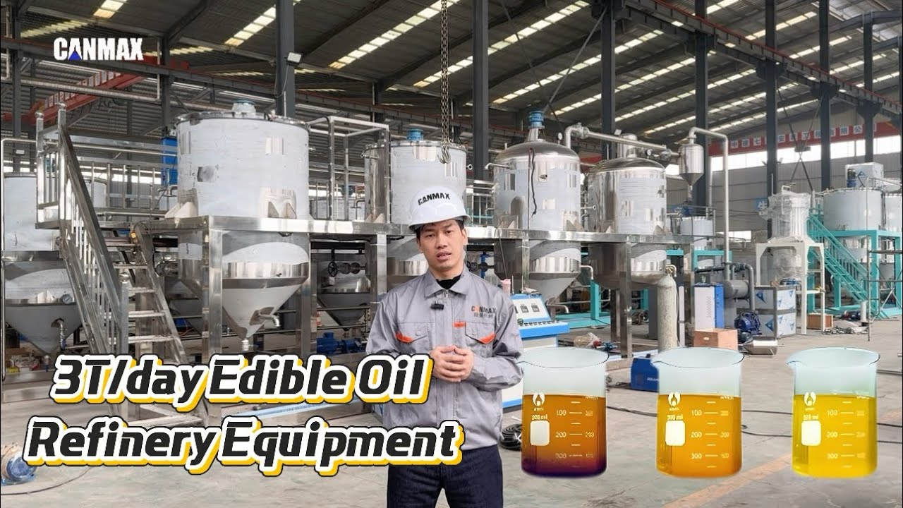 3TPD Edible Oil Refining Machine nDetailed Full Component Display #oilmill #oilrefinery #oilfactory 