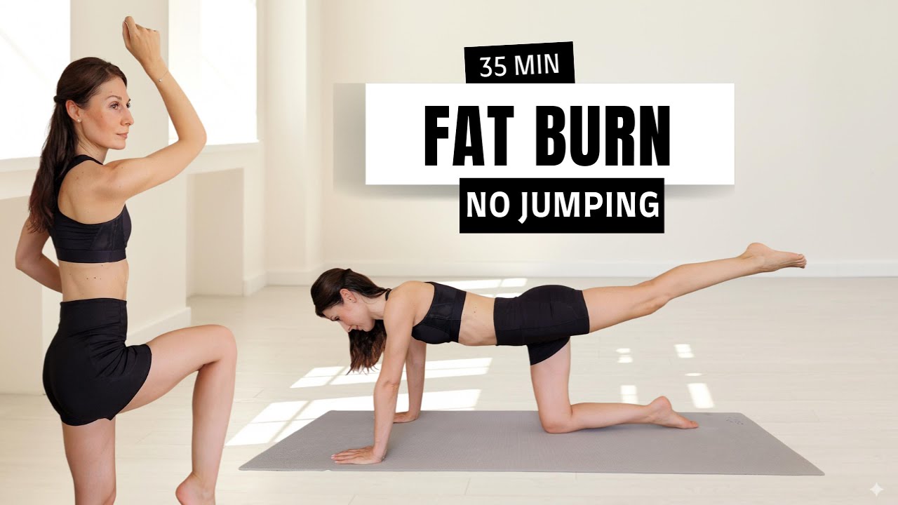 35 MIN Cardio Pilates | Fat Burning No Jumping Workout at Home