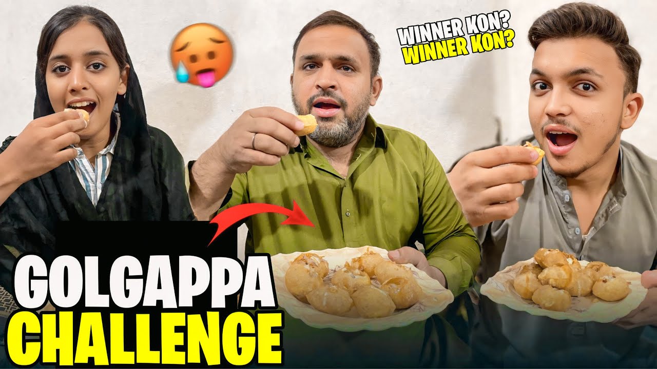 1 Minute Golgappa Eating Challenge with Family || Kis Ne Sab se Zyada Khaaye?