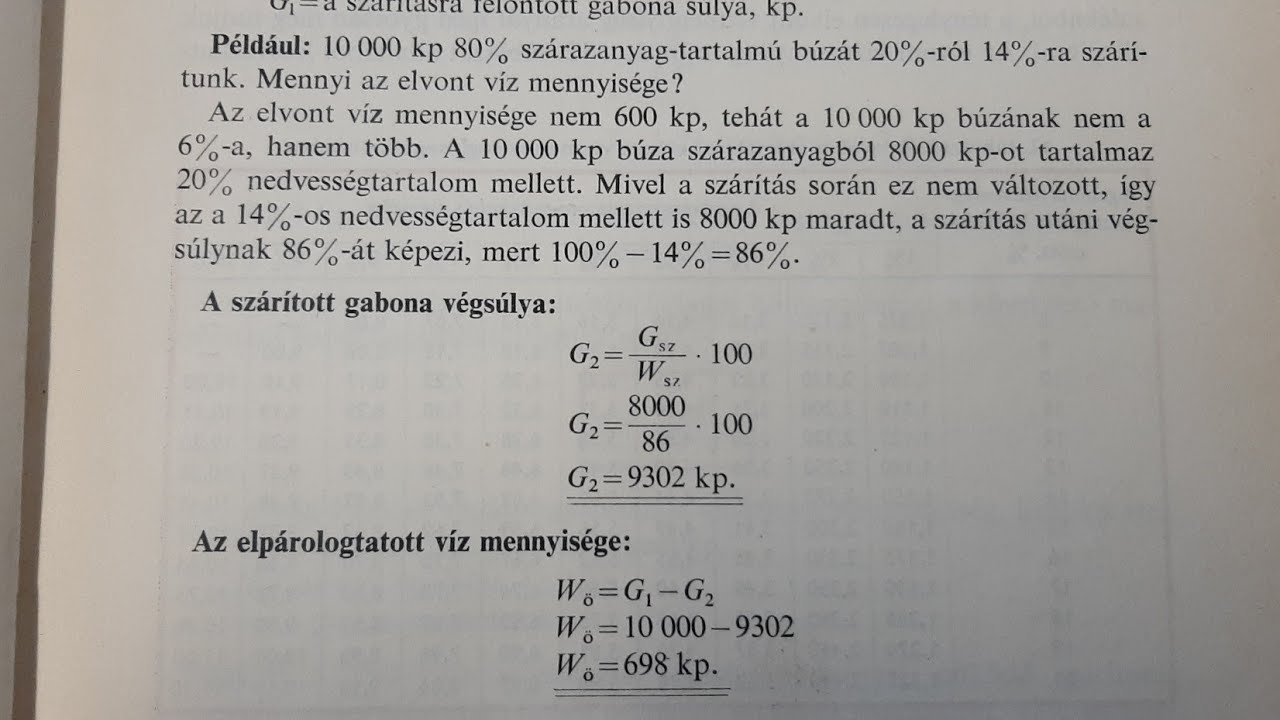 Terményszárítási alapismeret