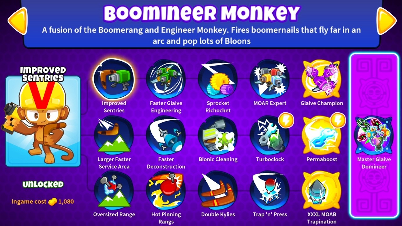 The BOOMINEER Monkey in BTD 6! | Boomerang Monkey Merged with Engineer Monkey!