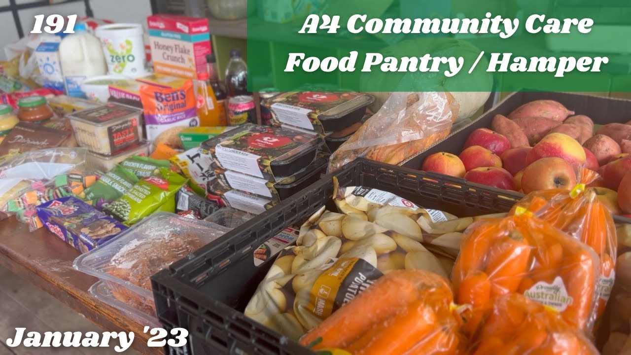 January Food Hamper | Food Bank / Food Pantry Haul | A4 Community Care | Off Grid Australia 190