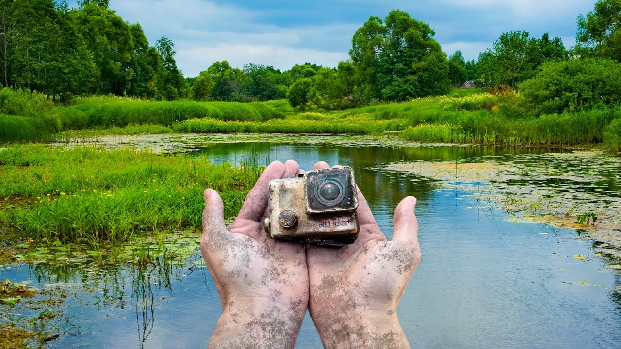 Achei uma GOPRO PERDIDA nesse PÂNTANO