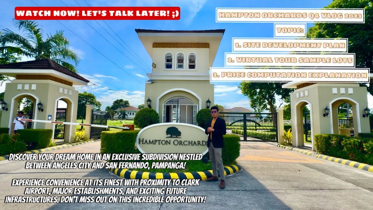 Hampton Orchards | High-end Residential lot in Bacolor, Pampanga | near Clark & Major Establishments