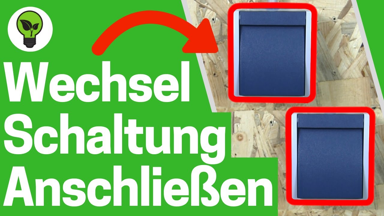 Aufputz Wechselschaltung mit 2 Schaltern ✅ TOP ANLEITUNG: Wie zwei Schalter an Lampe Anschlie&szlig;en???